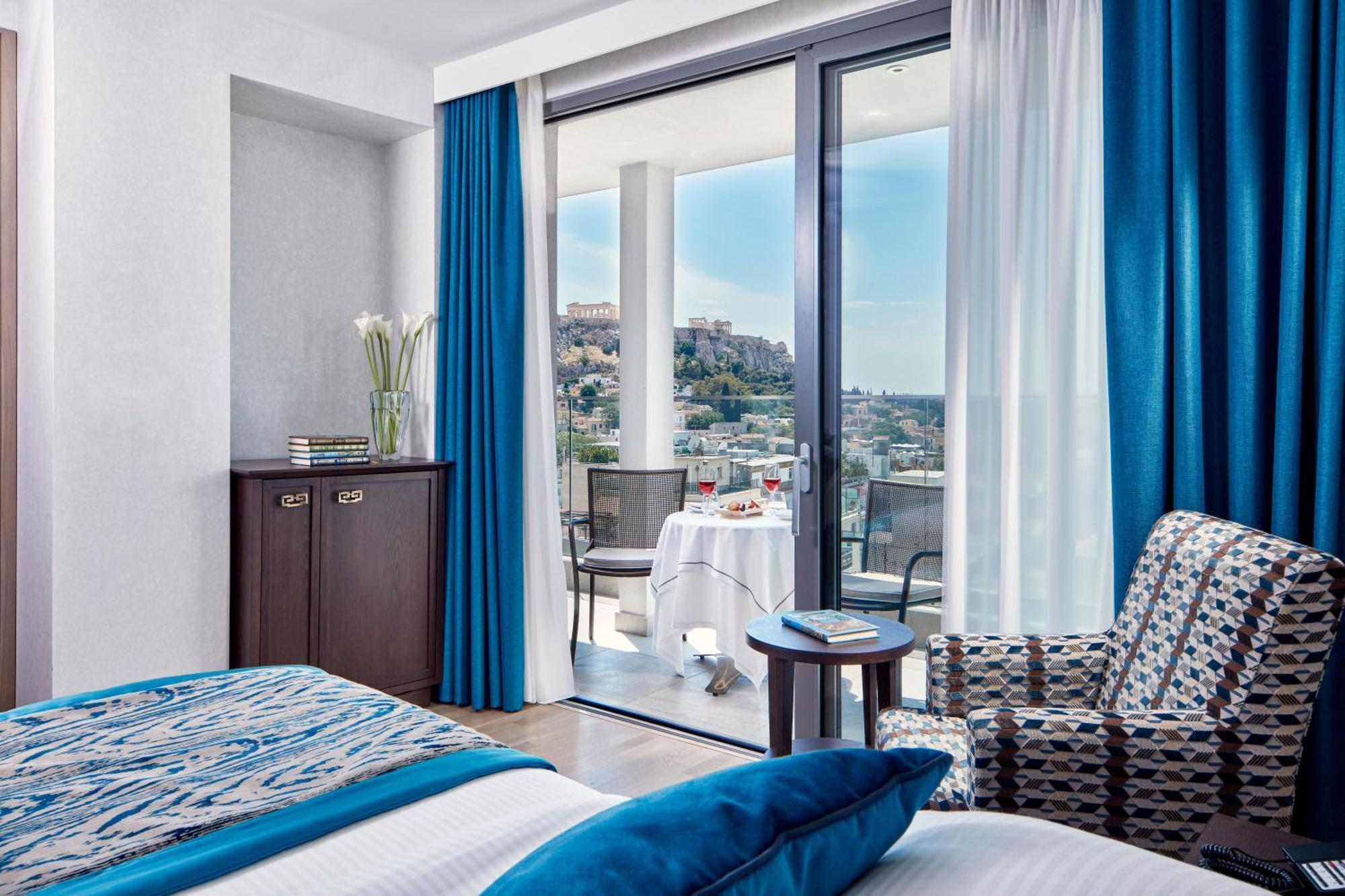 Electra Metropolis Hotel Athens Exterior photo Deluxe Room with Acropolis View